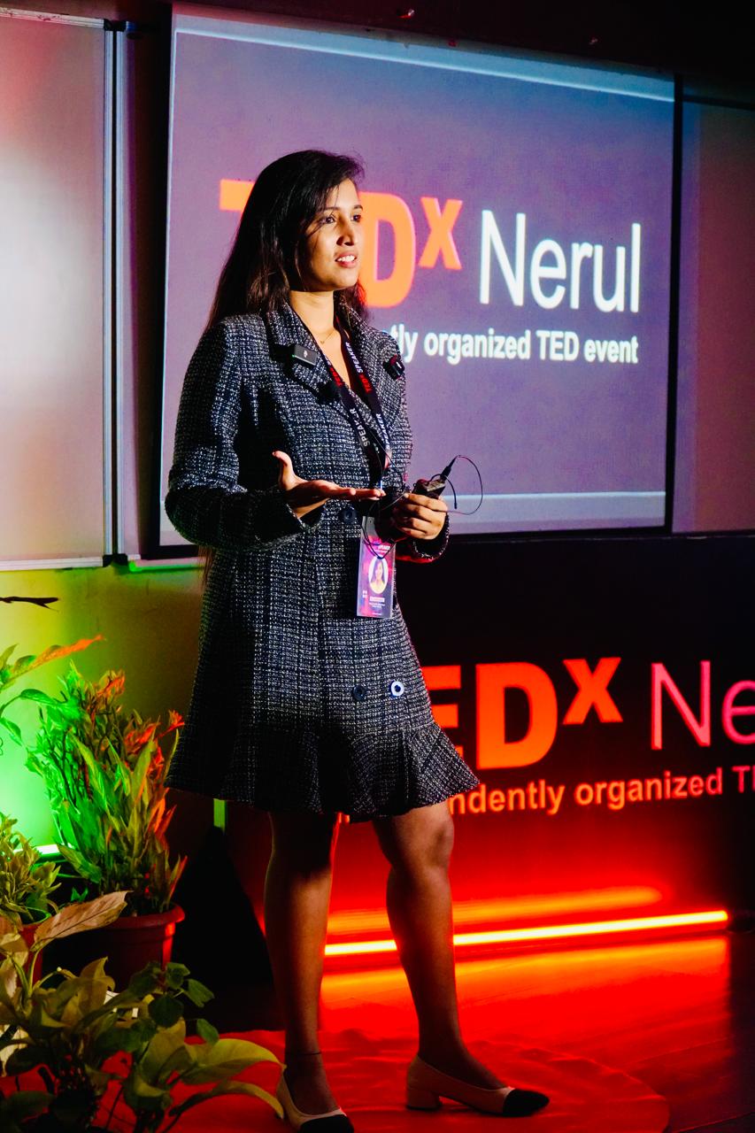 Dr. Snehal speaking at TEDx Nerul